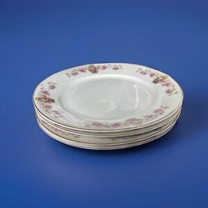 CZECHOSLOVAKIA  Porcelain 4-Dessert Plates Aich Epiag Bohemia SECESJA Pre-WWII